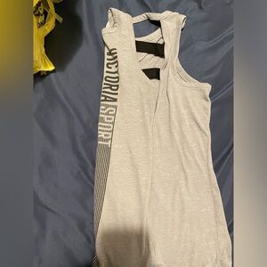 Victoria’s Secret Victoria Sport Scoop Neck Open Strappy Back Logo Workout Tank